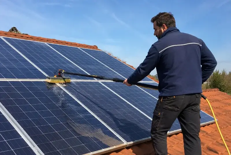 Nettoyage et entretien de panneaux solaires à Berre-l'Étang